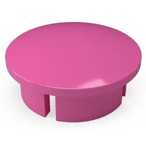 1-1/4 in. Internal PVC Dome Cap, Furniture Grade - Pink