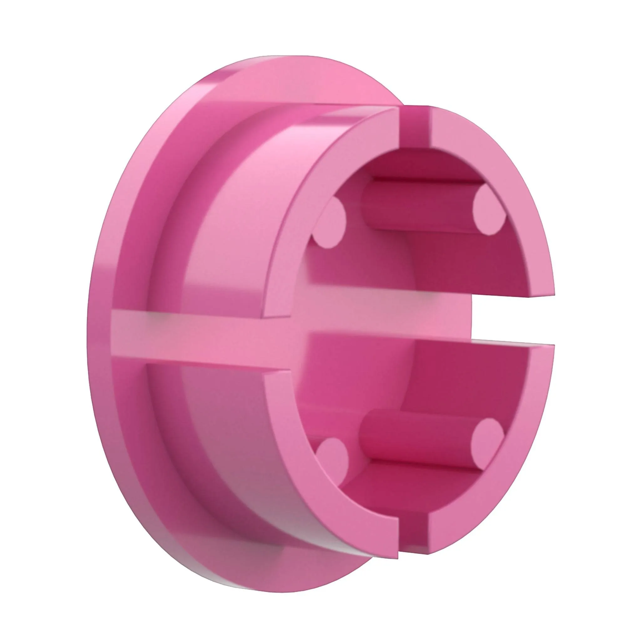 1-1/4 in. Internal PVC Dome Cap, Furniture Grade - Pink