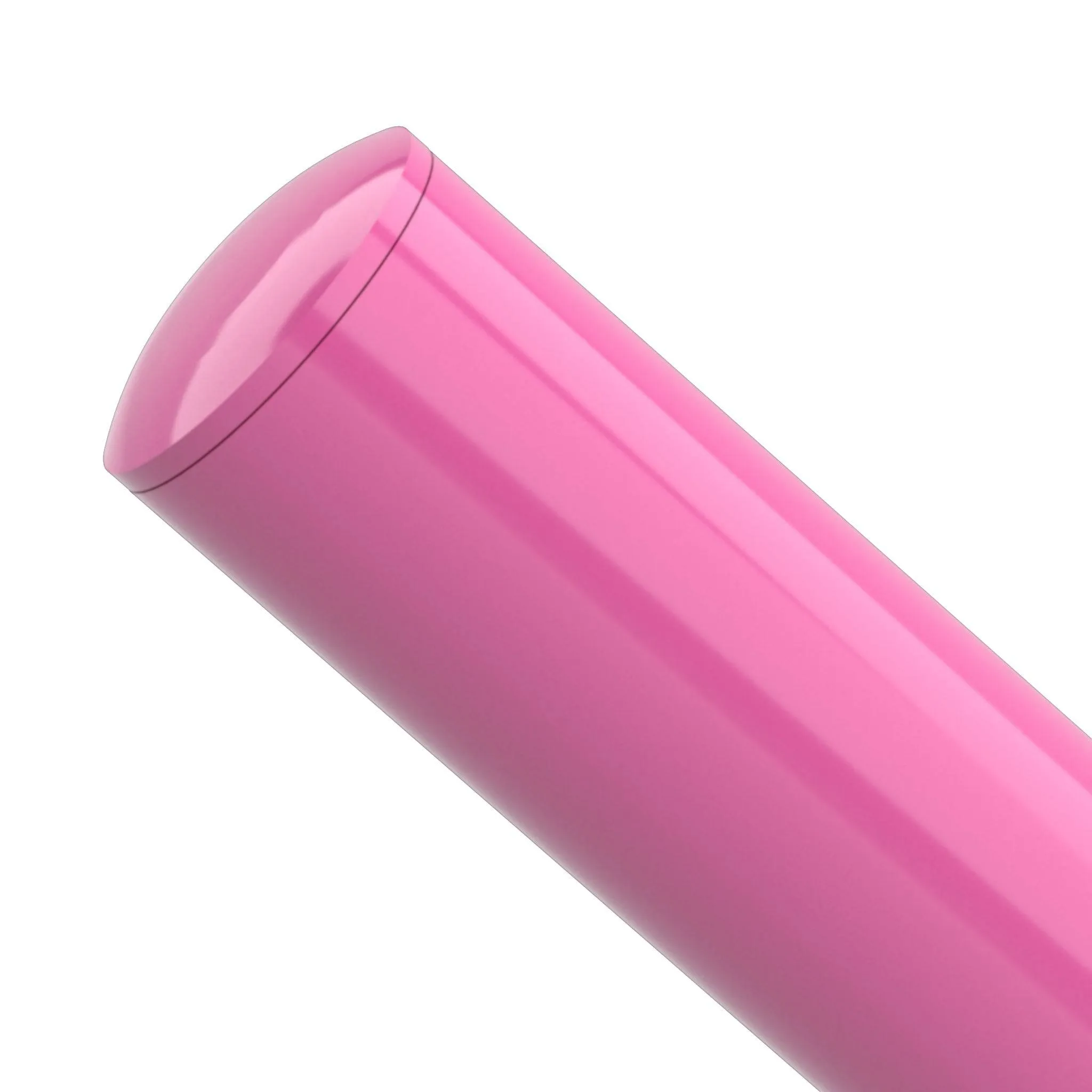 1-1/4 in. Internal PVC Dome Cap, Furniture Grade - Pink