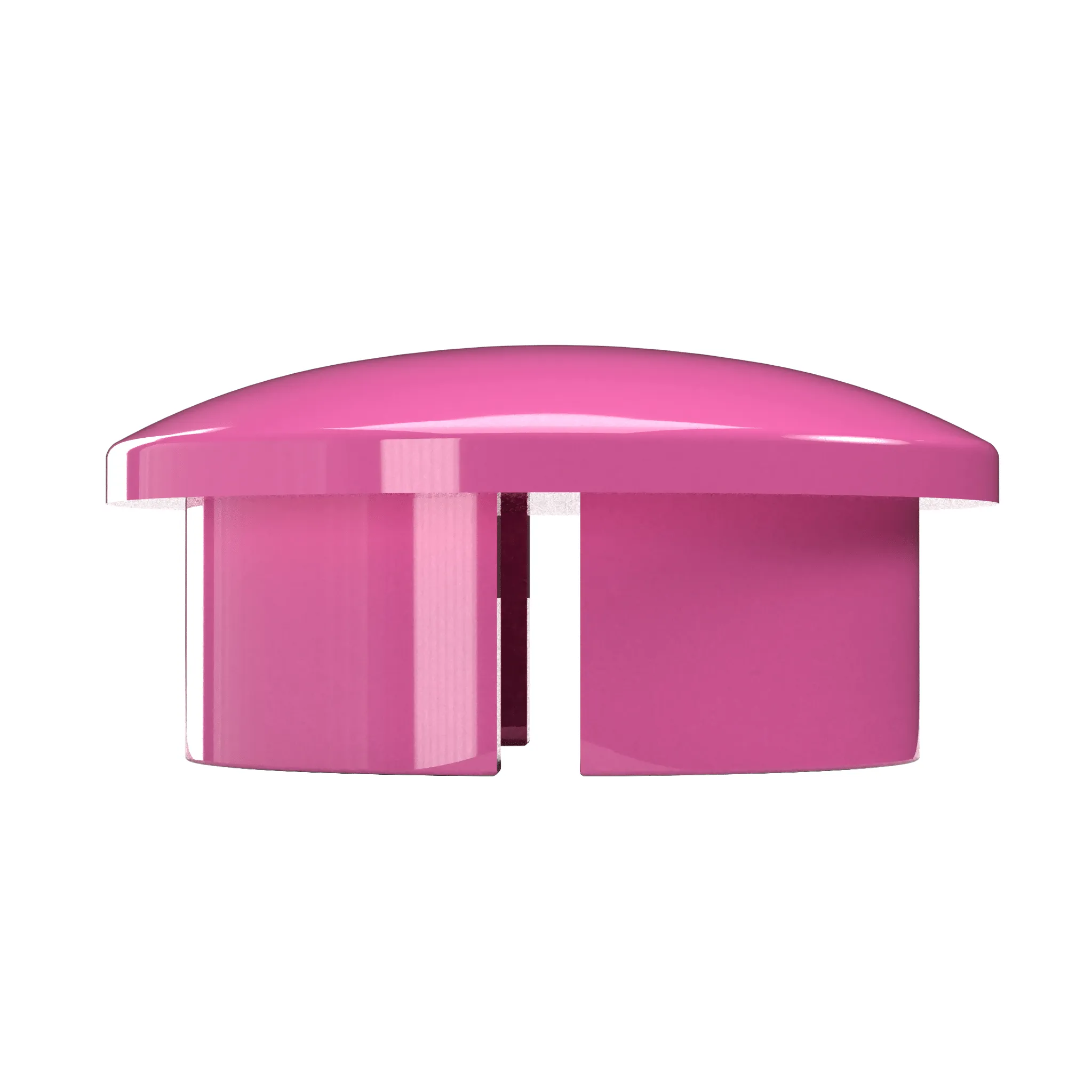 1-1/4 in. Internal PVC Dome Cap, Furniture Grade - Pink