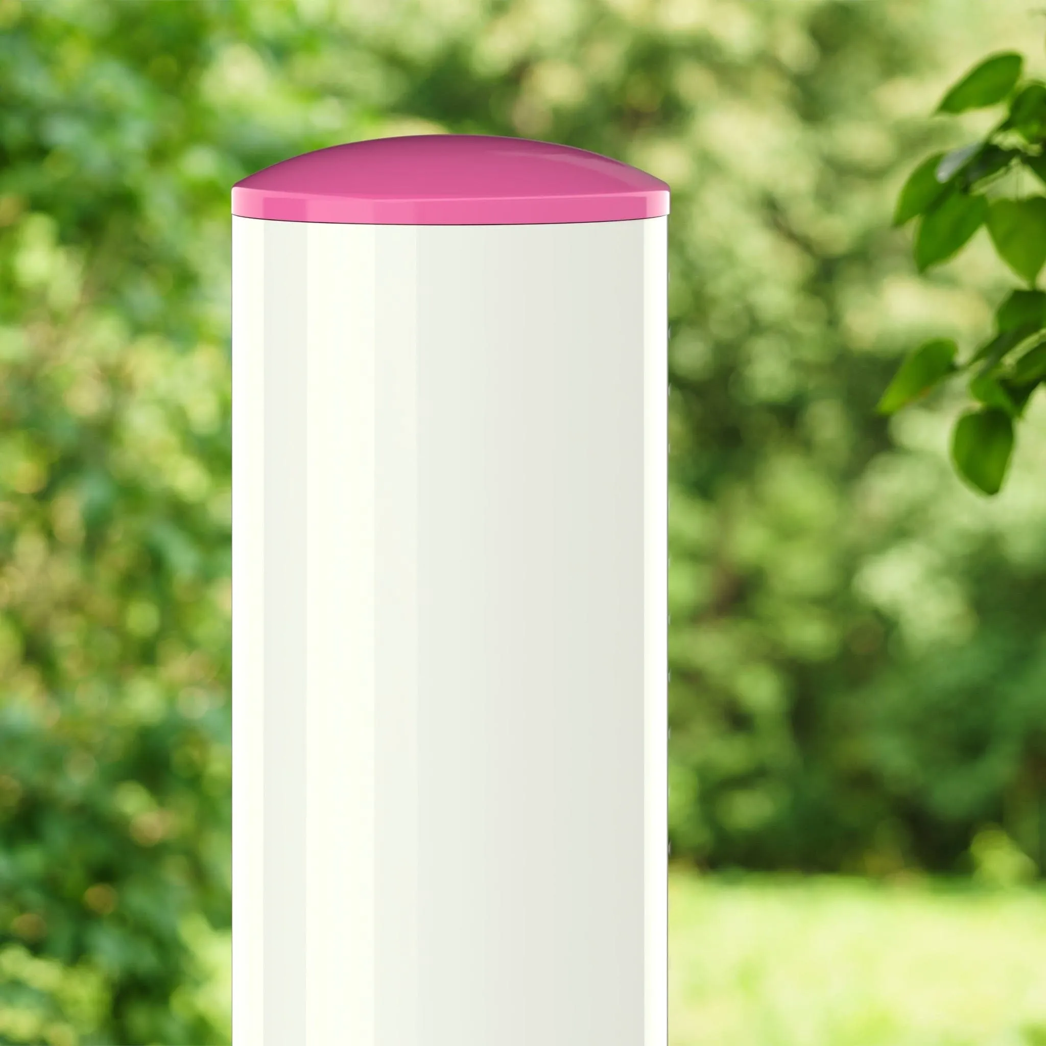 1-1/4 in. Internal PVC Dome Cap, Furniture Grade - Pink