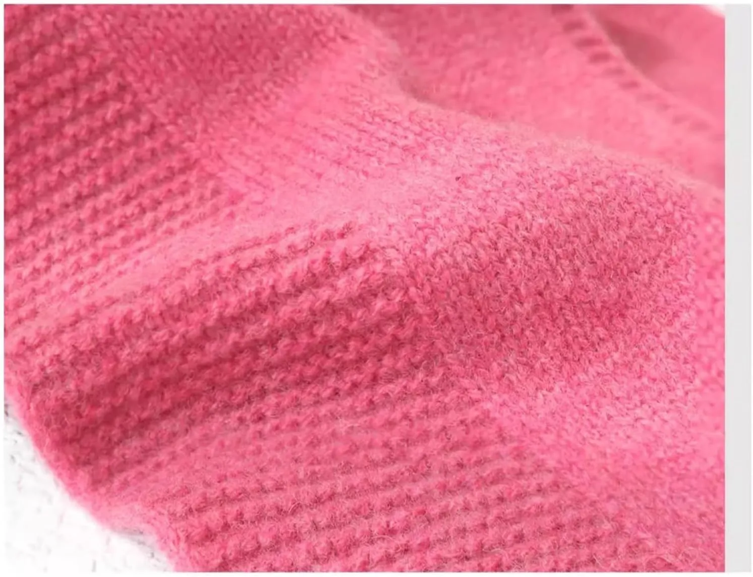 100% Wool Knitted Scarf for Women Autumn Winter Classic Warm Neck Scarf Cashmere Feel Solid Color Scarves