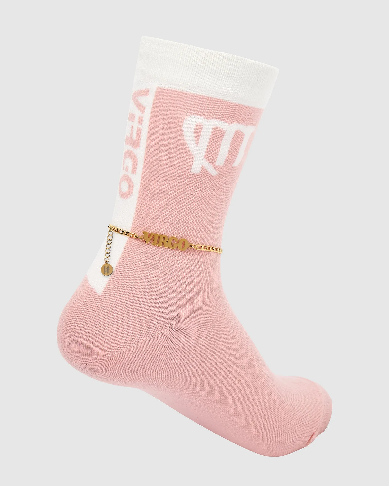 18K Gold Horoscope Anklet and Sock Set