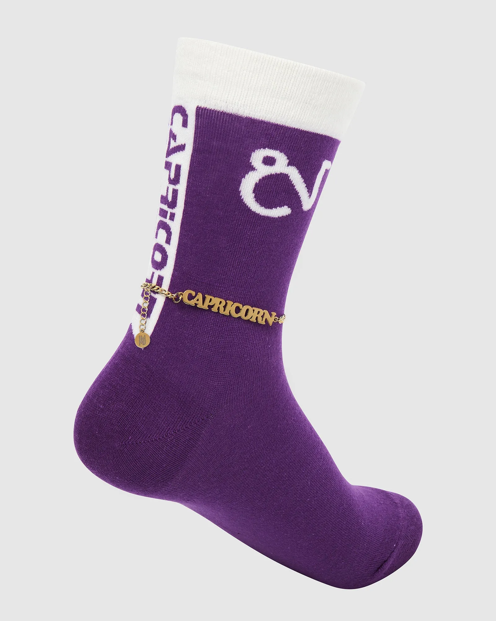 18K Gold Horoscope Anklet and Sock Set