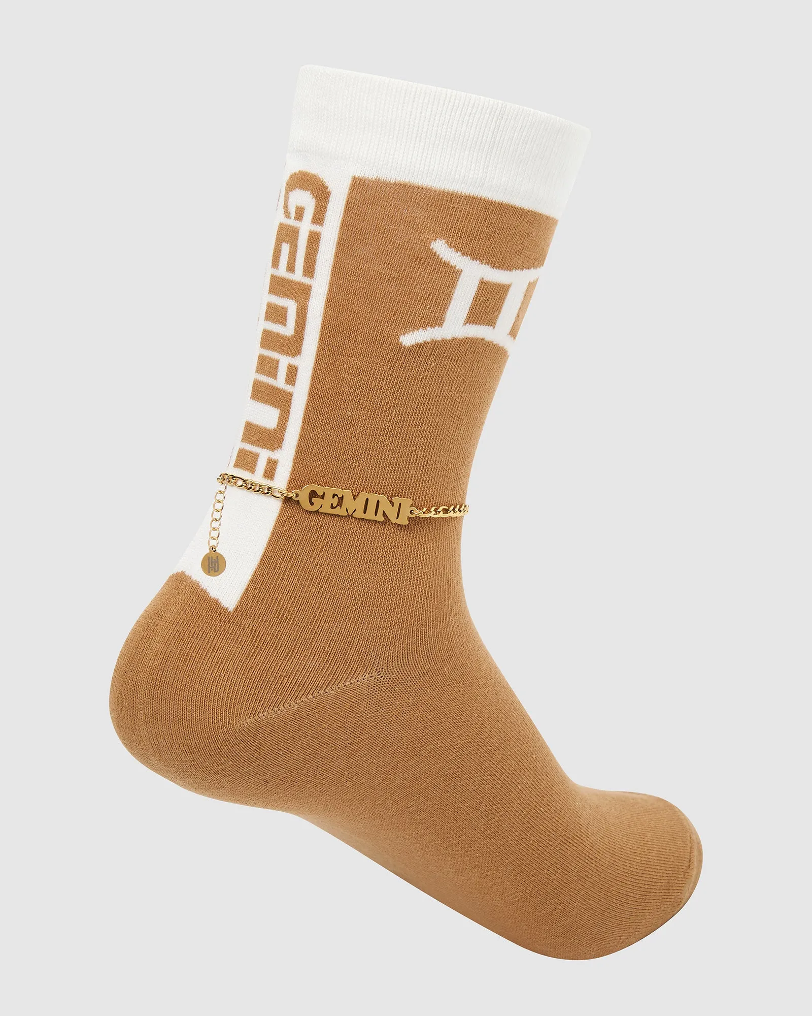 18K Gold Horoscope Anklet and Sock Set