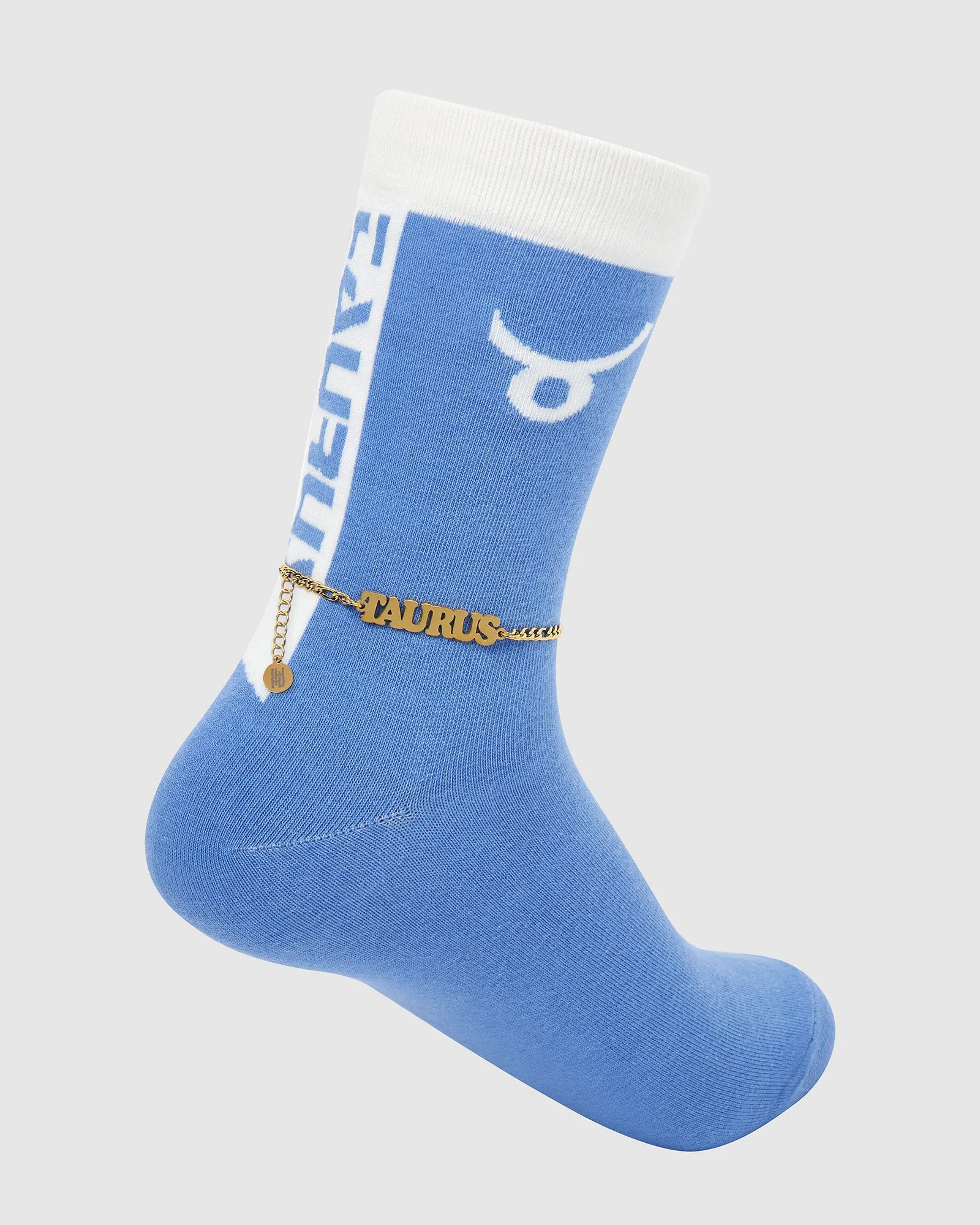 18K Gold Horoscope Anklet and Sock Set