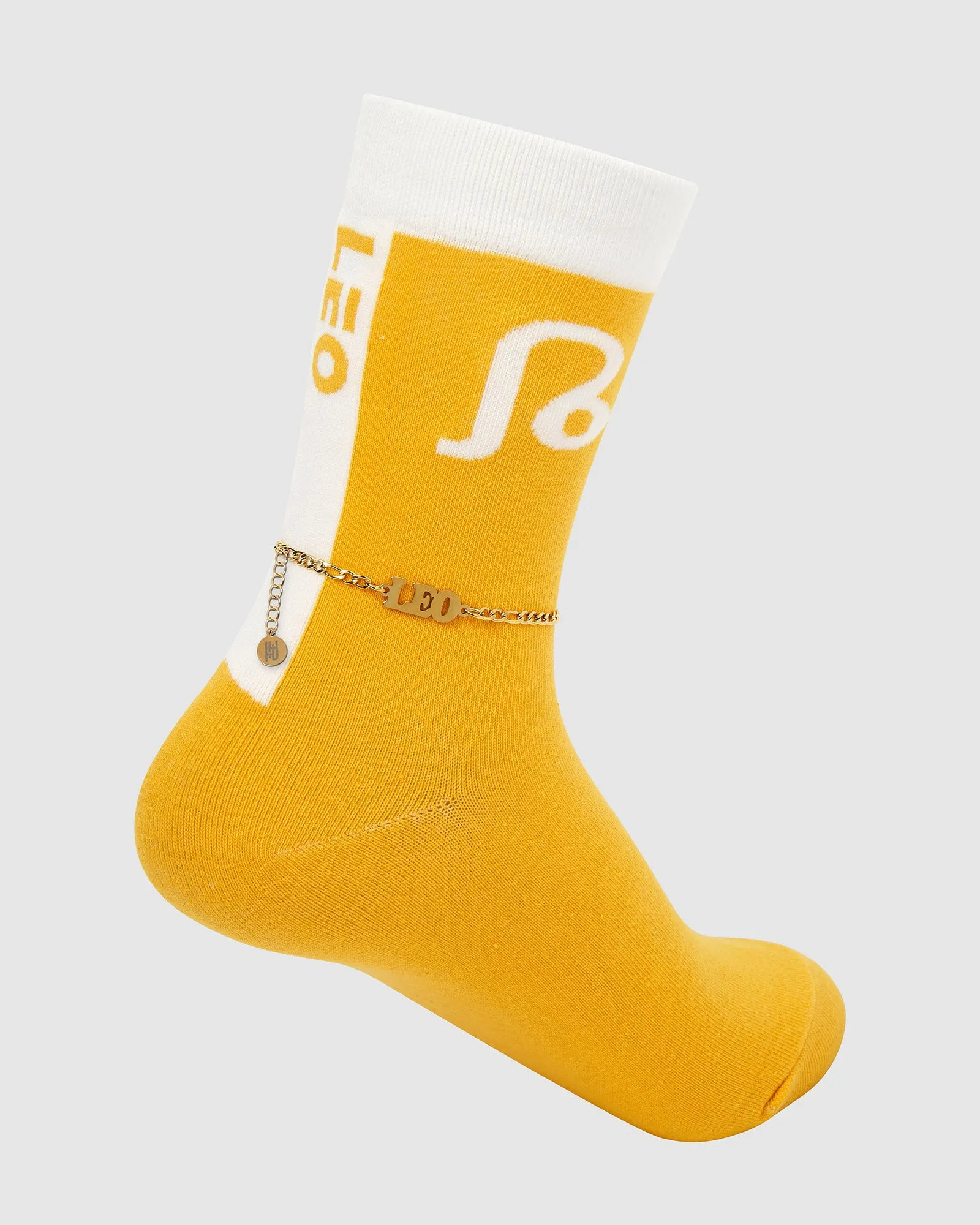 18K Gold Horoscope Anklet and Sock Set