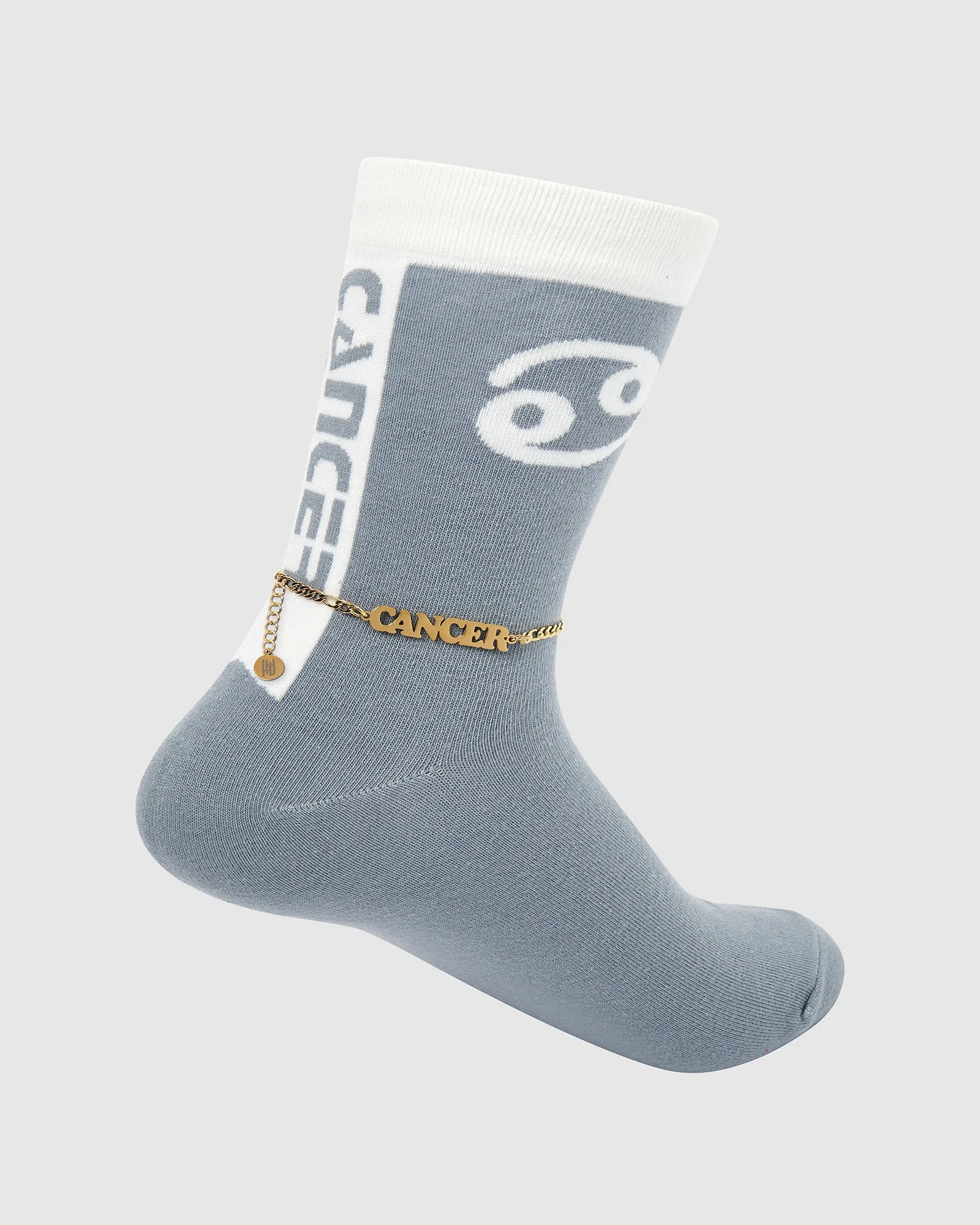 18K Gold Horoscope Anklet and Sock Set