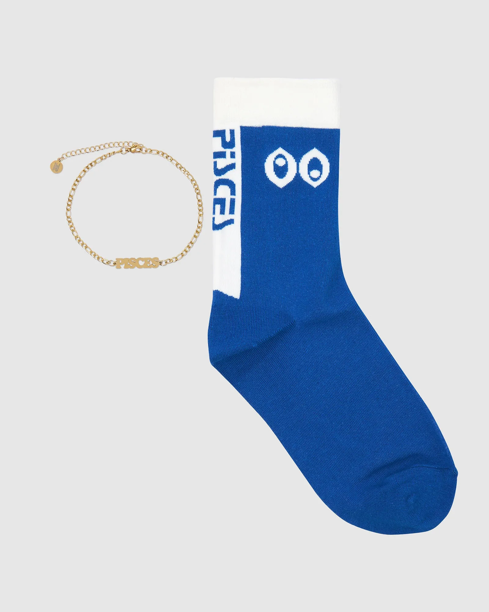 18K Gold Horoscope Anklet and Sock Set