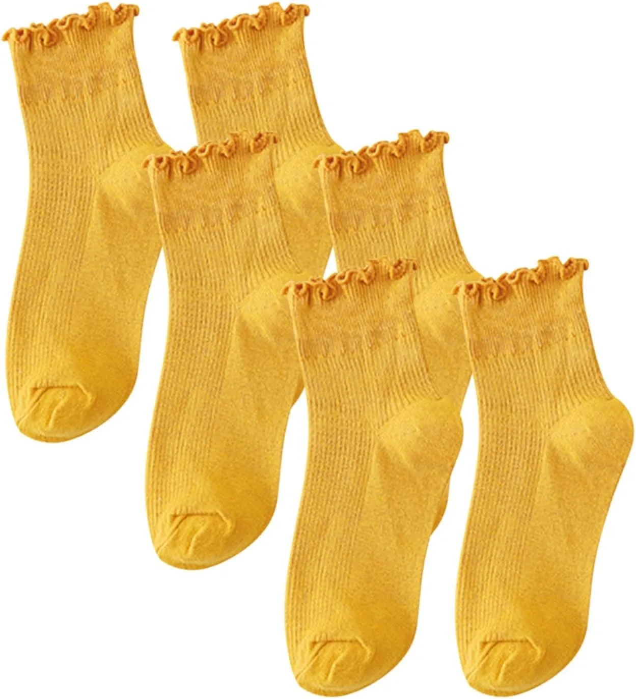 3 Paris Cute Crew Socks Women Men Casual Soft Breathable Cotton Socks Solid Slouchy Dress Socks Hiking Socks