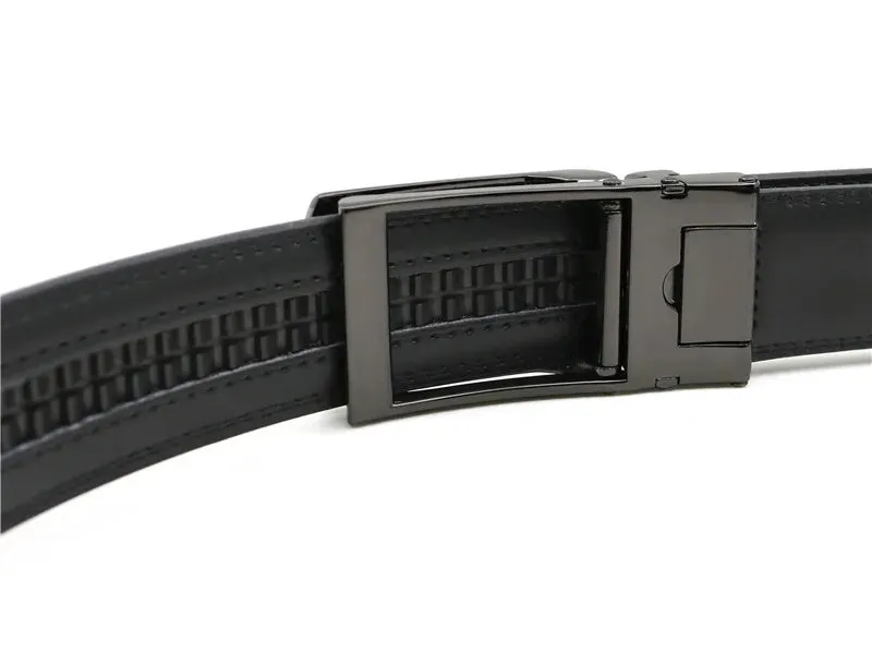 3.5cm Genuine Leather Automatic Buckle Belt
