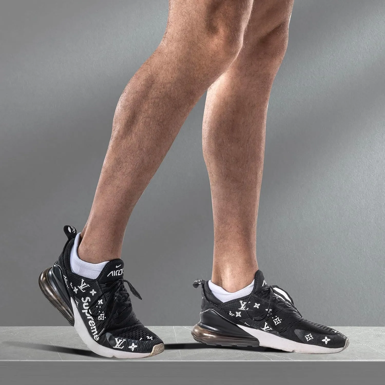 6 Pairs Soft Cushion No Show Compression Socks - Low Cut Tab Ankle Socks for Running Athletic, Seamless Toe & Wicking