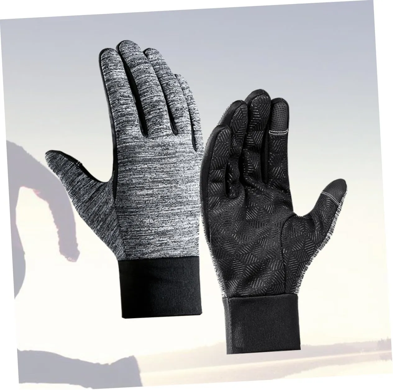 Amosfun 1 Pair Cycling Gloves Windproof Gloves Riding Gloves Waterproof Gloves Warming Gloves Ski Mittens Touch