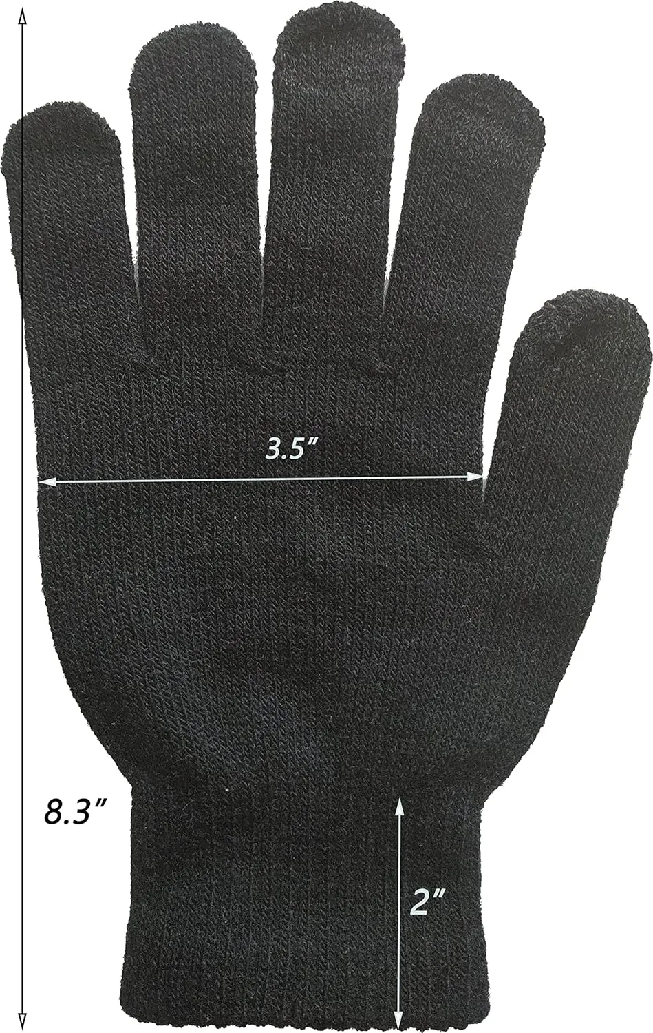 Ayhcclth Womens/Mens/Kids Full/Half Finger Skeleton Gloves Hand Warmer Knit Gloves
