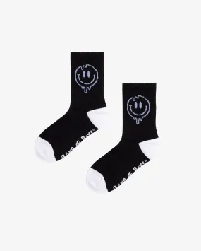 Band of Boys Oozing Smiles Skate Socks - Black