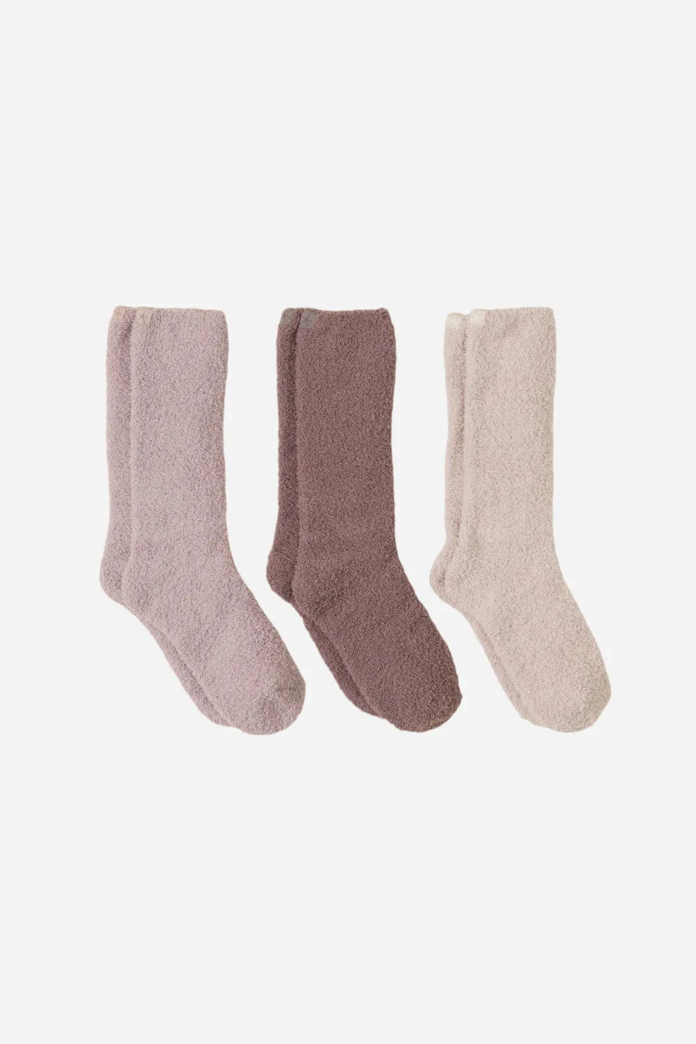 Barefoot Dreams CozyChic 3 Pair Sock Set in Agate Multi