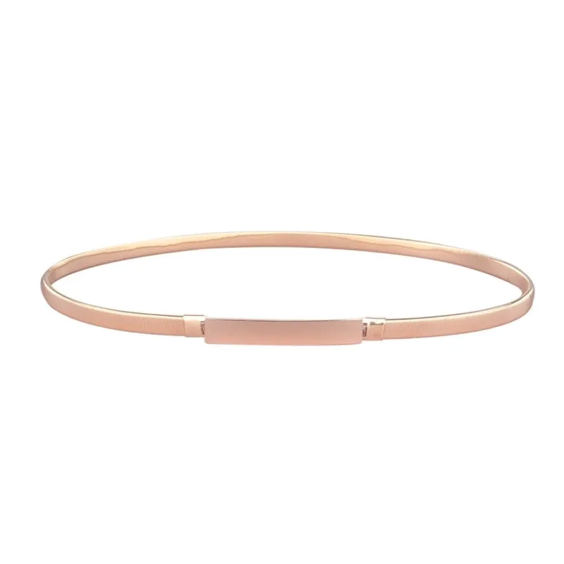 Basic Bow Knot Metal Polishing Women's Chain Belts