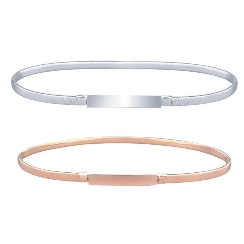 Basic Bow Knot Metal Polishing Women's Chain Belts
