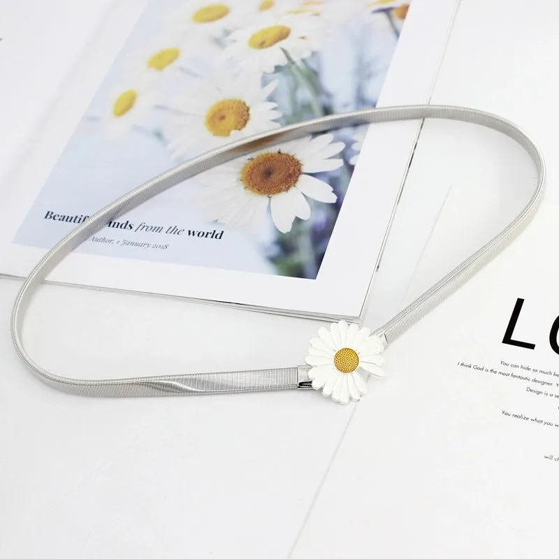 Basic Modern Style Leaves Alloy Metal Plating Women's Chain Belts