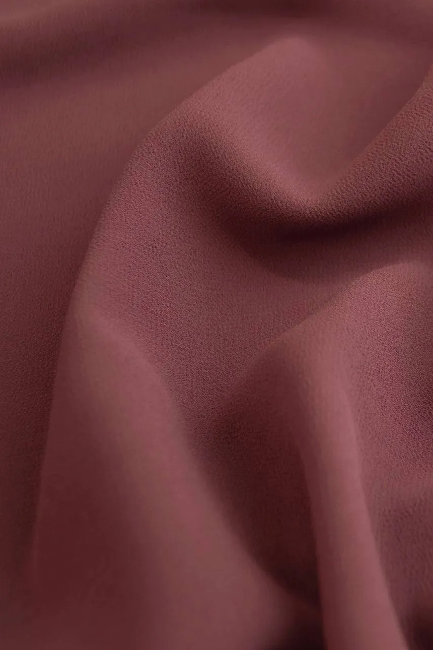 Classic Chiffon Hijab - Pink Truffle