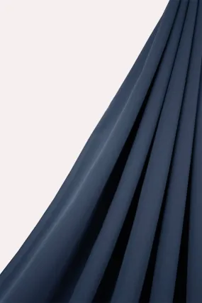 Classic Square Chiffon Hijab - Dusty Blue