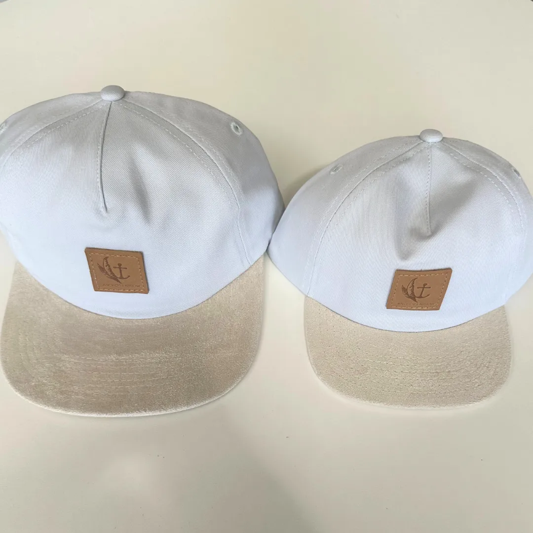 Cruiser Cap - Blue canvas Beige Suede