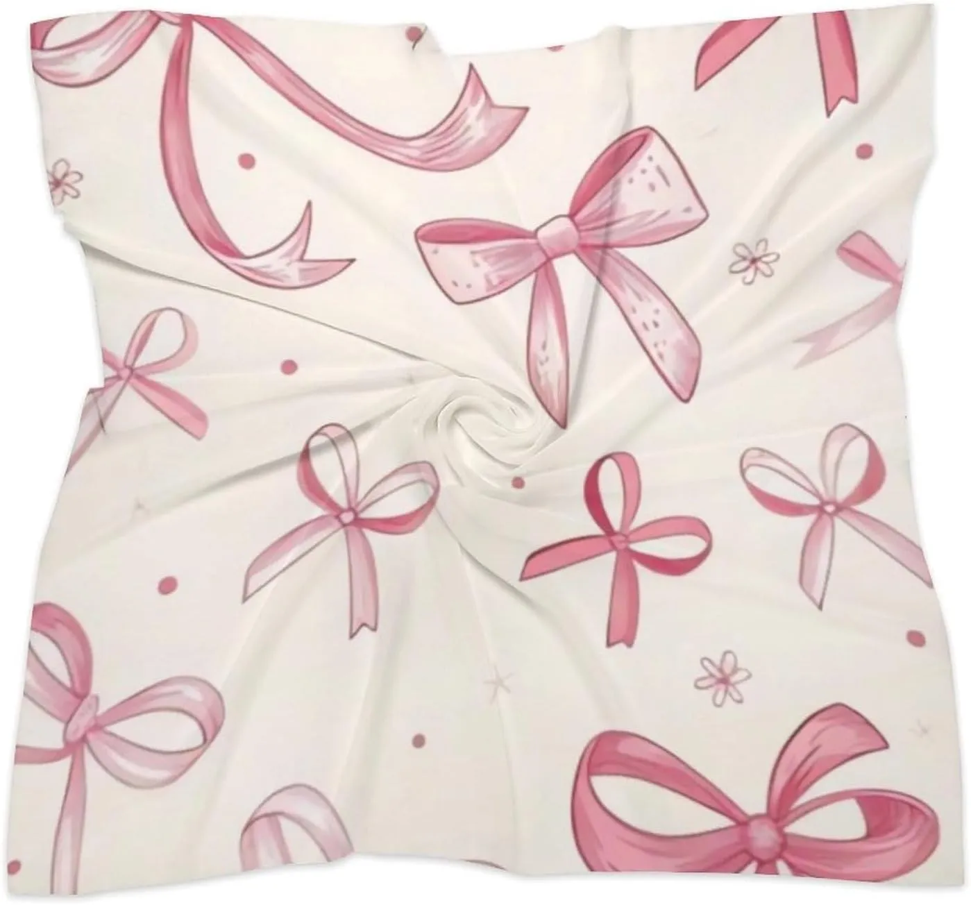 Cute Bow Kerchief Mans Women Multi-Purpose Bandanas All-Occasion 25" X 25" Inch Gift Scarf