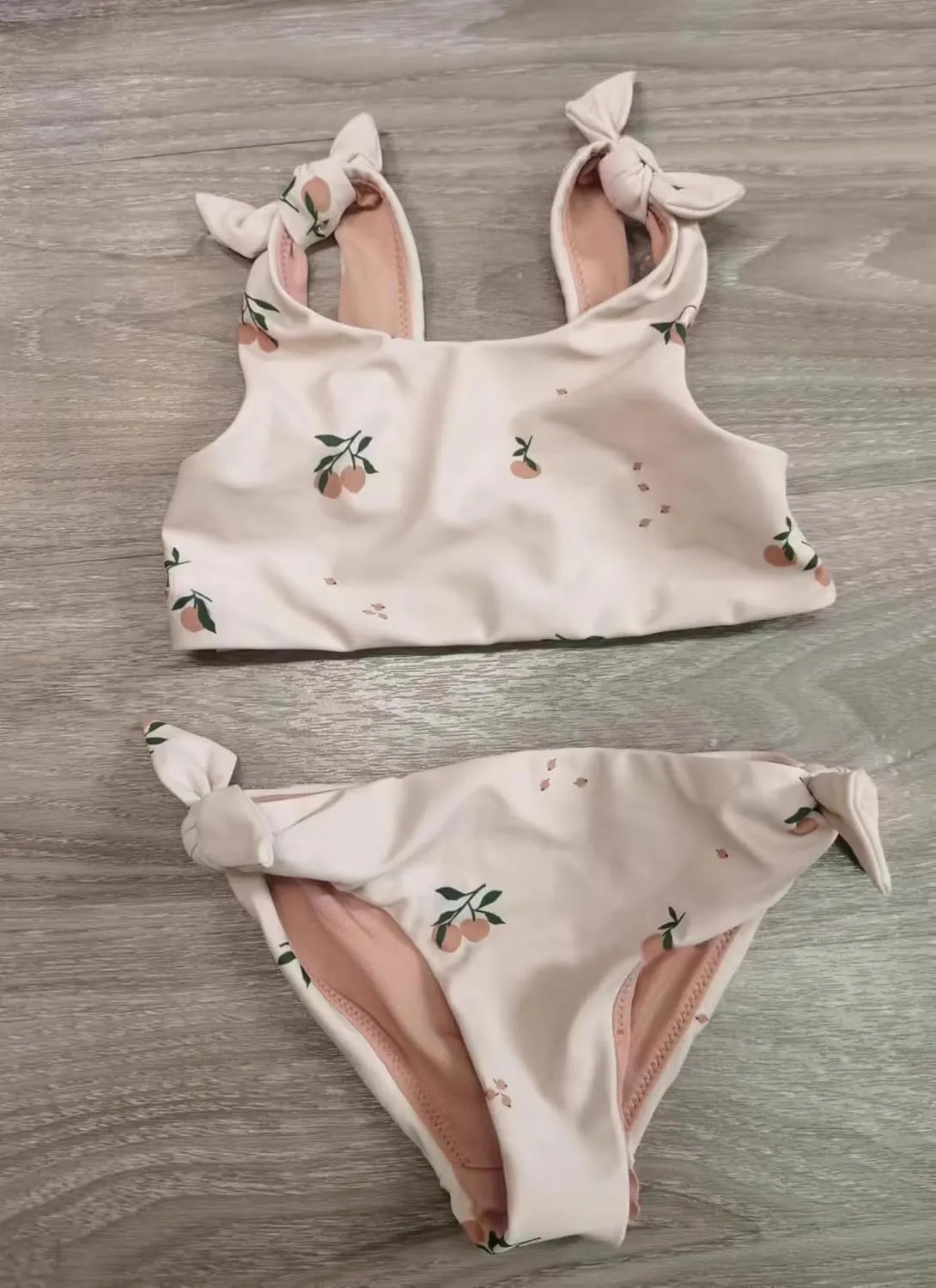 Girls Swimsuit Two Piece Bikini Set Bowknot Swim Top & Bottom Tankini Set Summer Beach Wear Dolphin Whale Bathing Suit