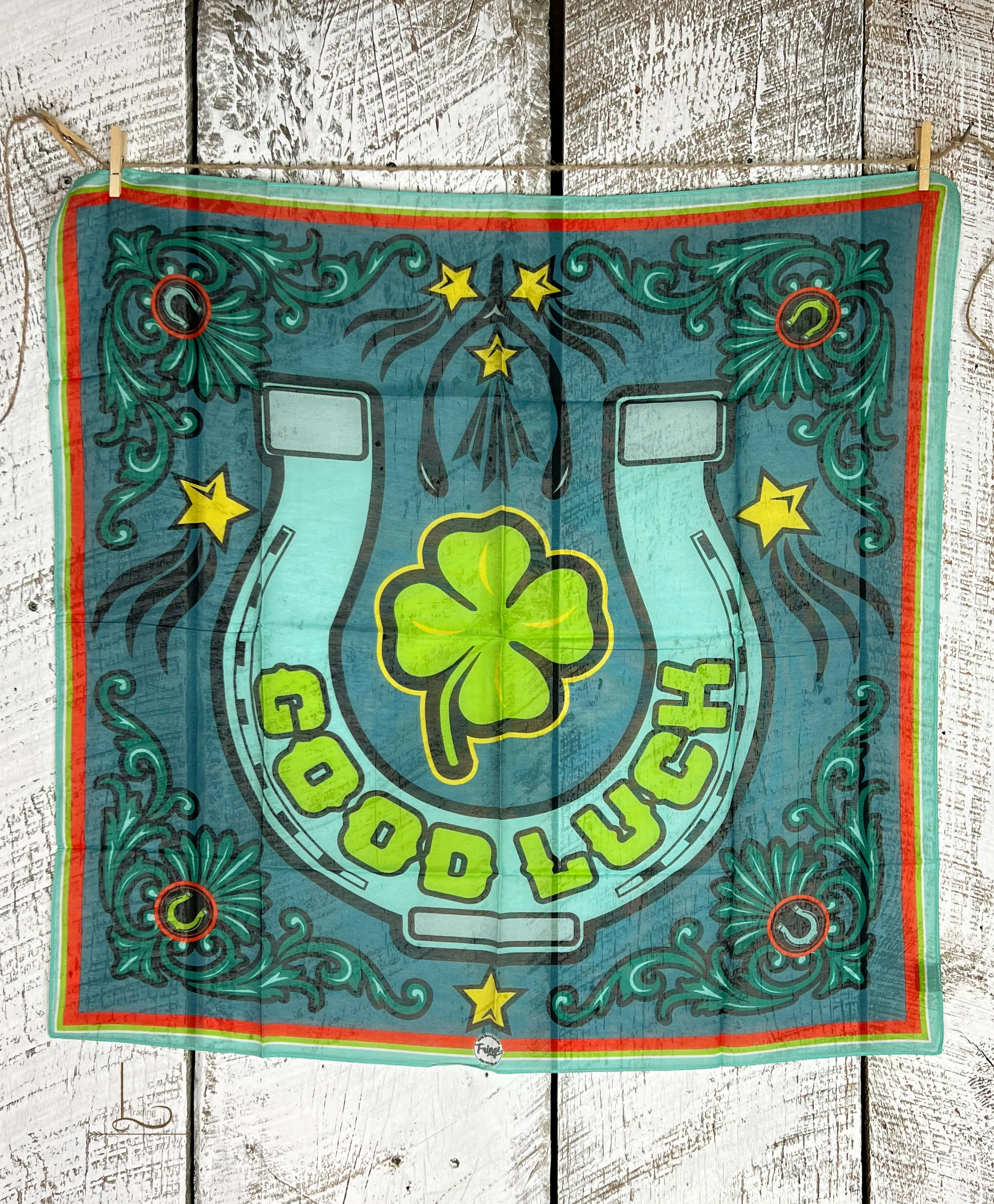 Good Luck Slate Blue~ Shorty Wild Rag