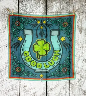 Good Luck Slate Blue~ Shorty Wild Rag