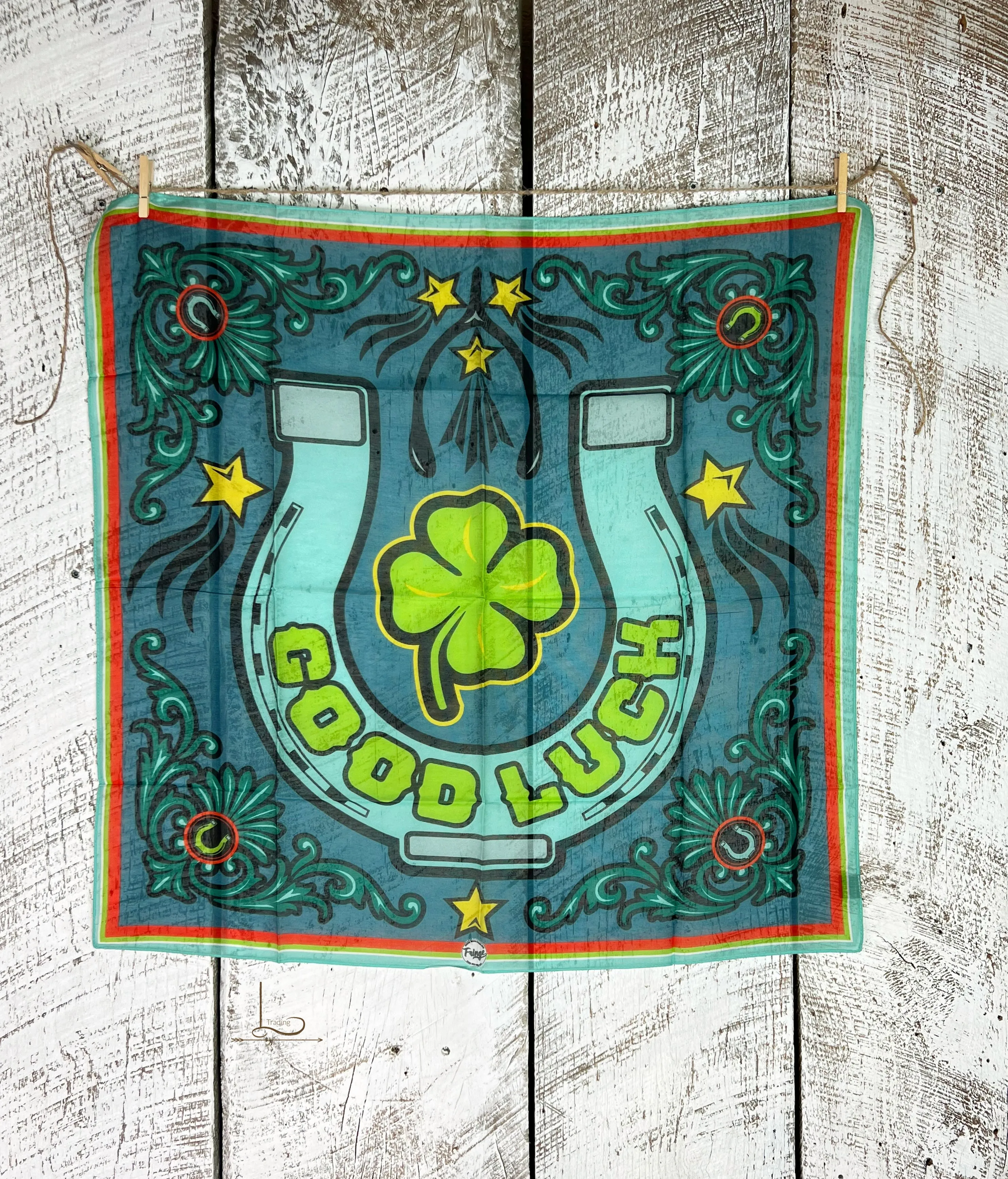 Good Luck Slate Blue~ Shorty Wild Rag