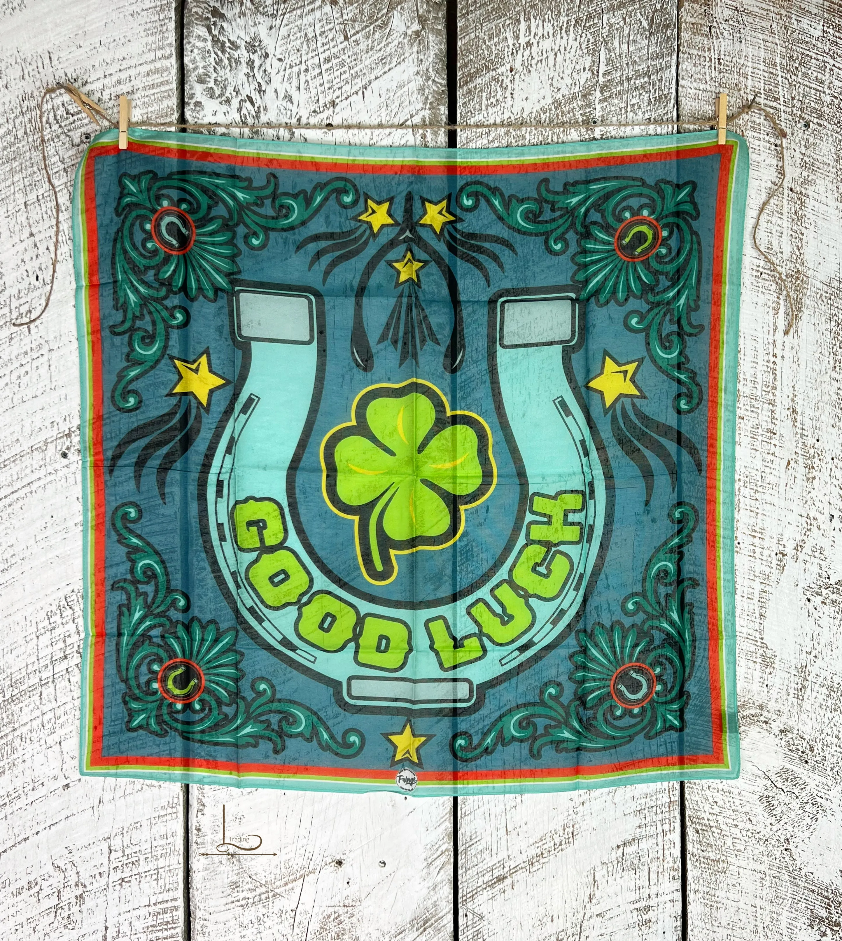Good Luck Slate Blue~ Shorty Wild Rag
