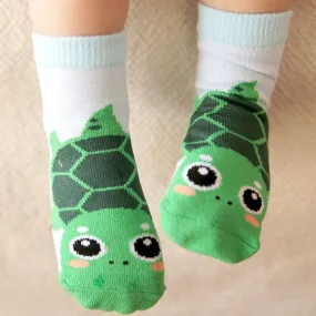 Green Turtle Zoo Socks
