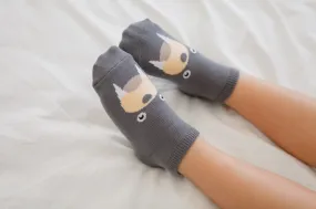 Grey Seal Animal Ankle Socks