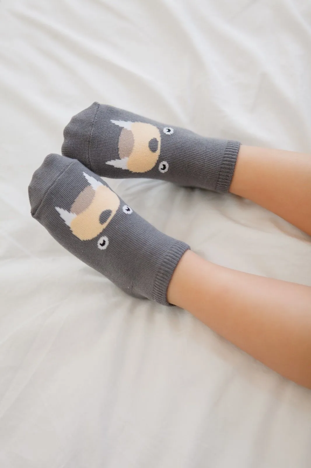 Grey Seal Animal Ankle Socks