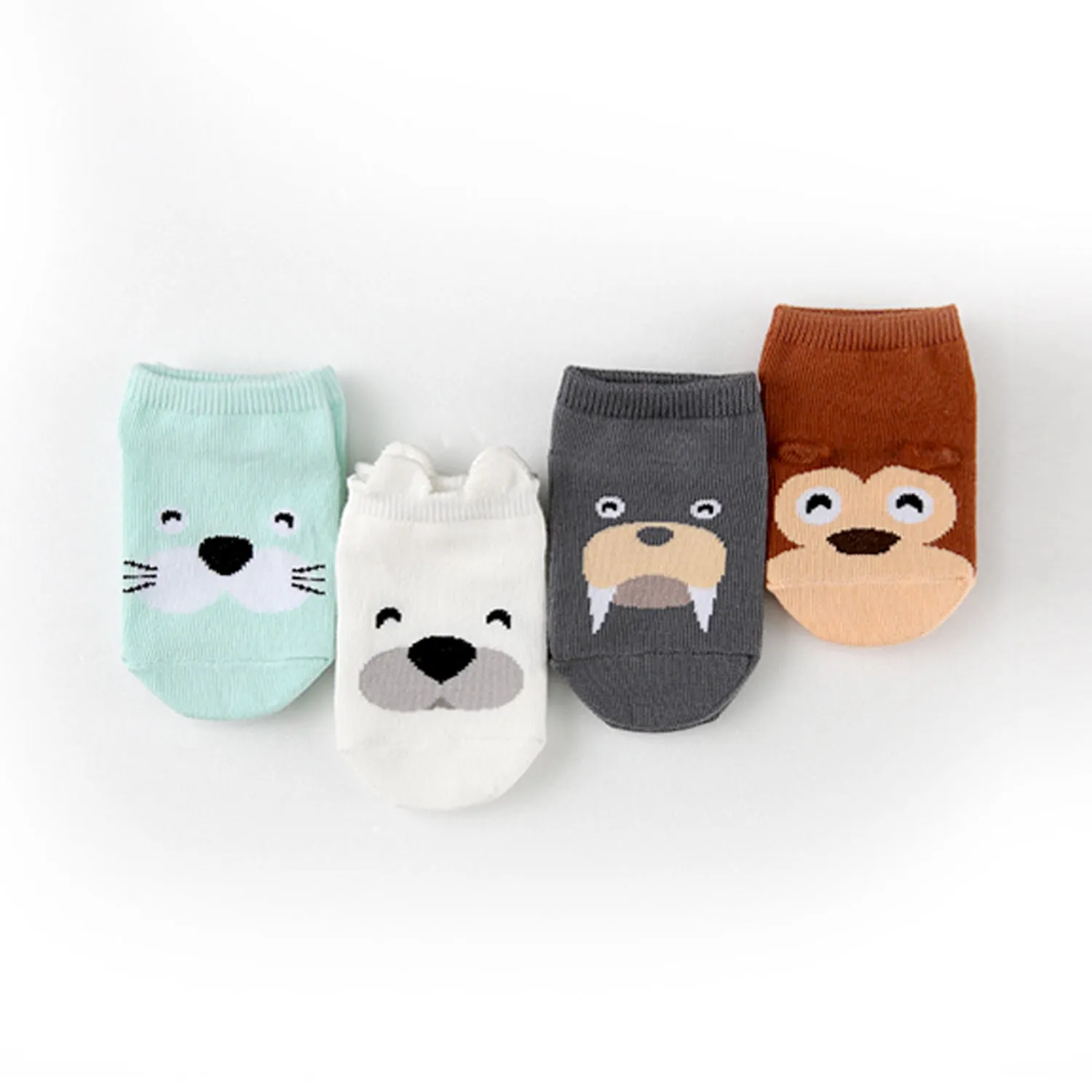 Grey Seal Animal Ankle Socks