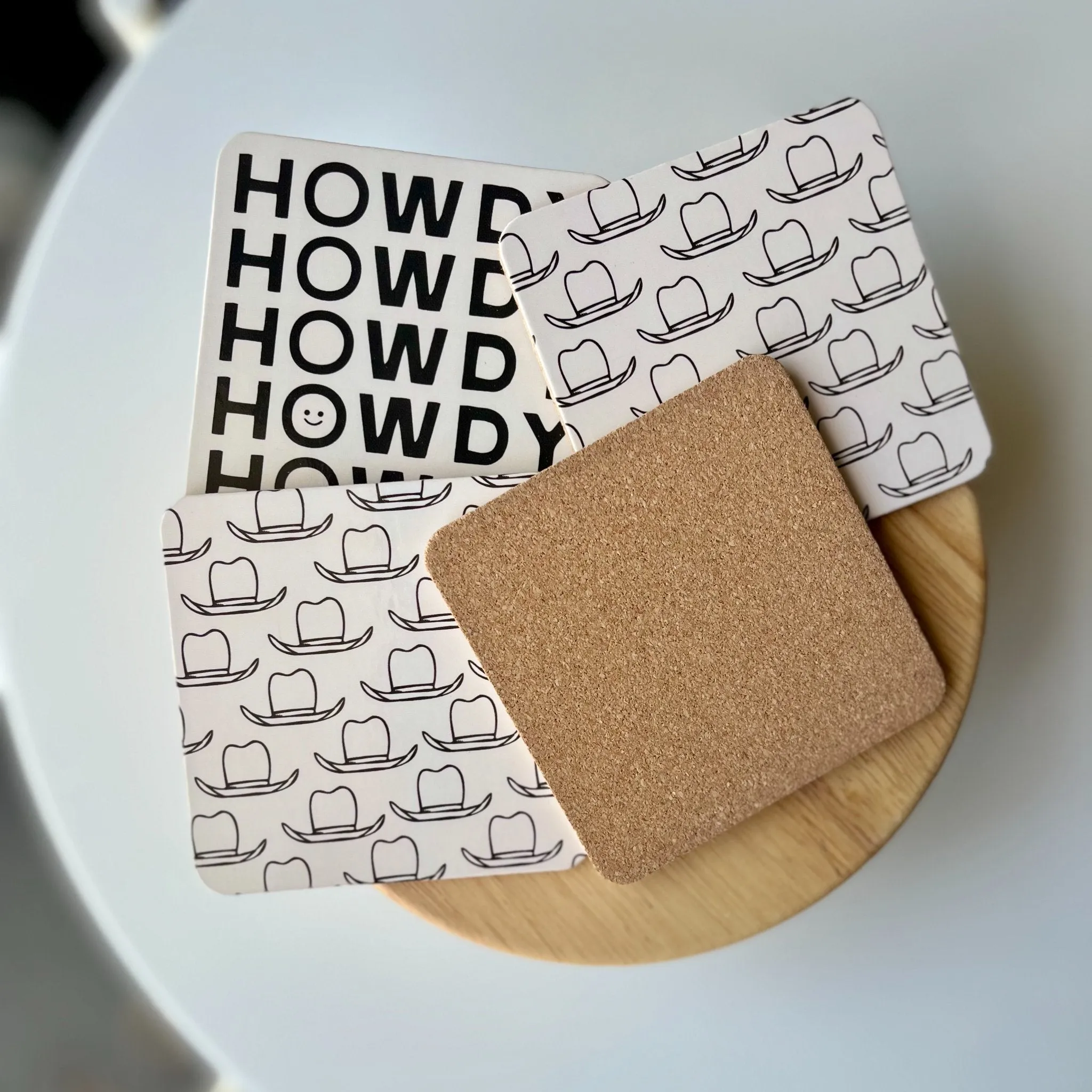 Hats & Howdys Coaster Set