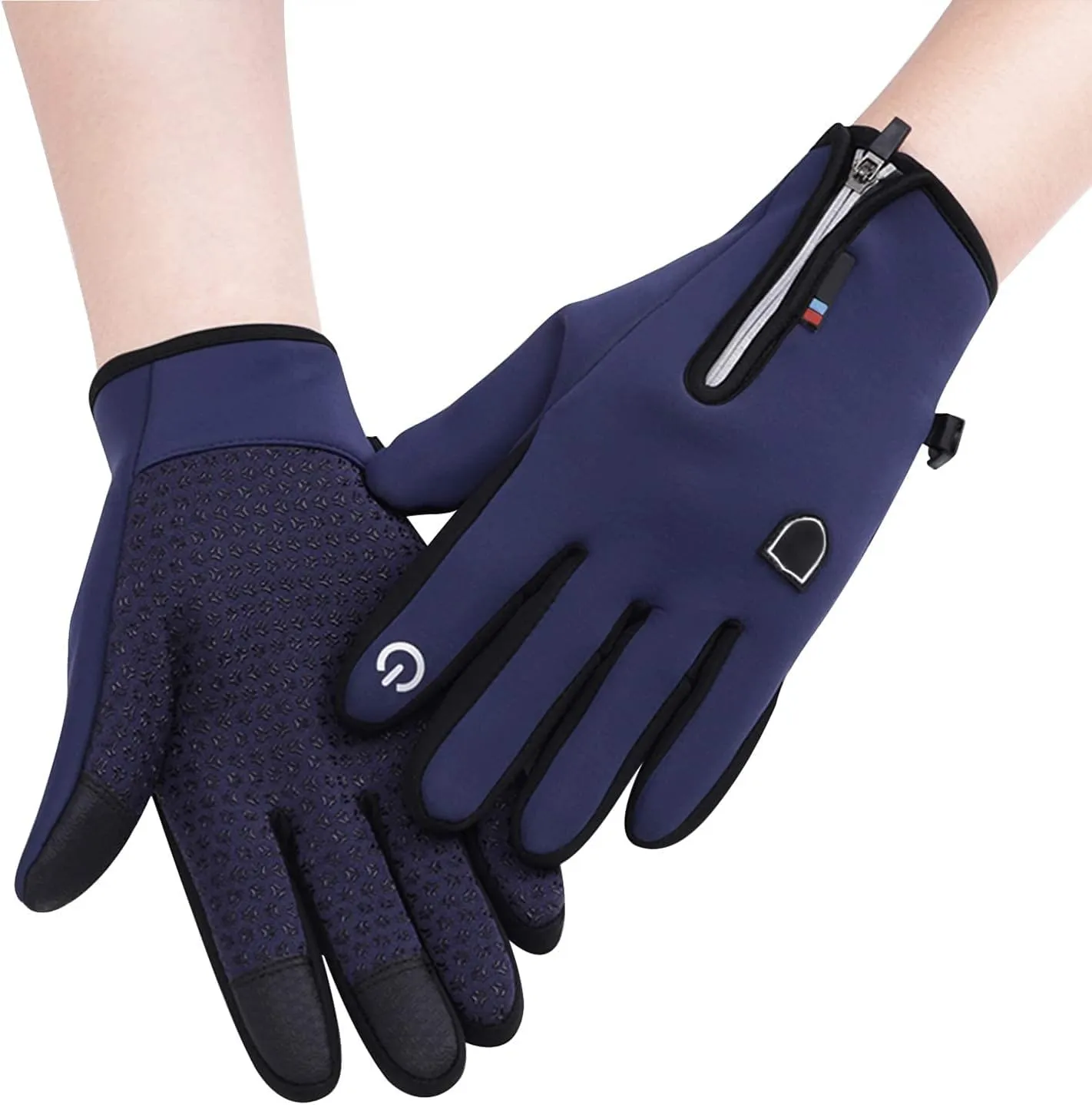 IPENNY Winter Warm Gloves Thermal Waterproof Handwear Mittens Full Finger Touchscreen Anti Slip Mitt Texting Hand for Hiking Skiing