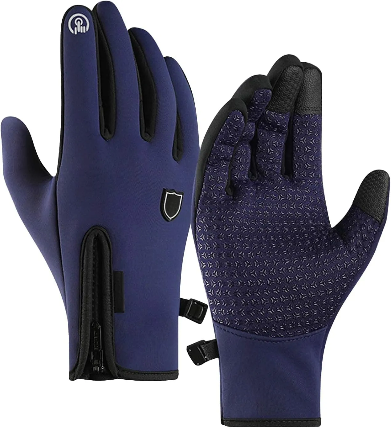 IPENNY Winter Warm Gloves Thermal Waterproof Handwear Mittens Full Finger Touchscreen Anti Slip Mitt Texting Hand for Hiking Skiing