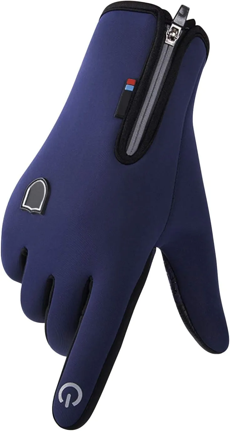 IPENNY Winter Warm Gloves Thermal Waterproof Handwear Mittens Full Finger Touchscreen Anti Slip Mitt Texting Hand for Hiking Skiing