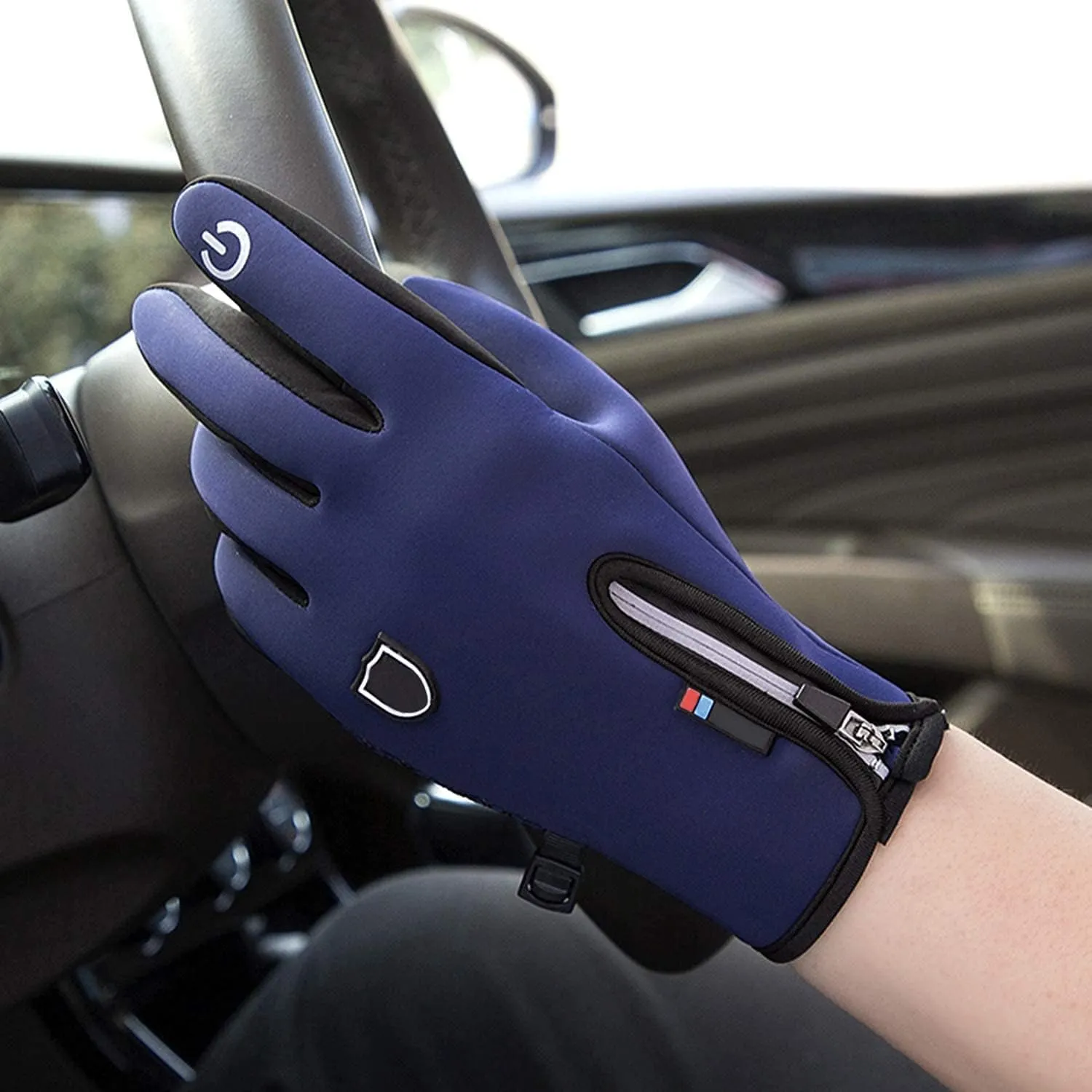 IPENNY Winter Warm Gloves Thermal Waterproof Handwear Mittens Full Finger Touchscreen Anti Slip Mitt Texting Hand for Hiking Skiing