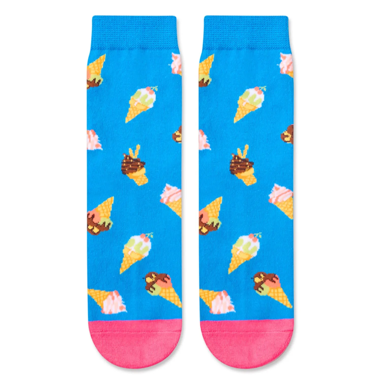 Kid's Silly Socks Funny Fun Socks - Boys Girls Socks 10-12 Years Ice Cream Gifts