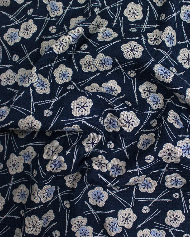 Kiriko Original Scarf, Classic, Indigo Plum and Pine
