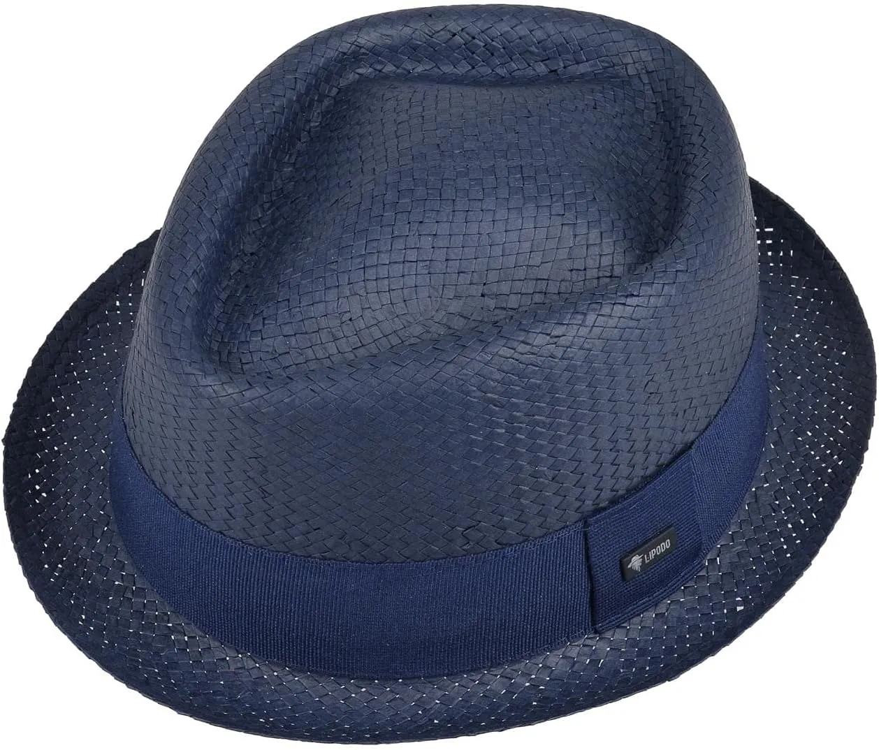 Lipodo Uni Colour Pork Pie Straw Hat Women/Men | Made in Italy