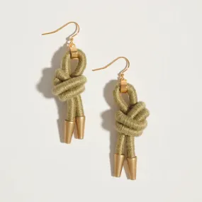 Loop Knot Earrings - Lemon-Lime