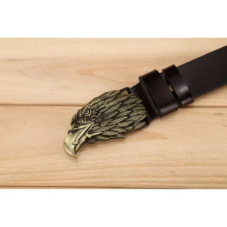 LuxeEagle Exotic Embossed Cowskin Belt