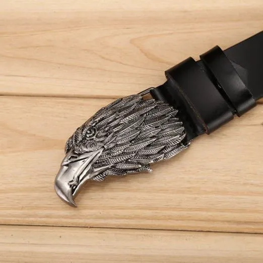 LuxeEagle Exotic Embossed Cowskin Belt