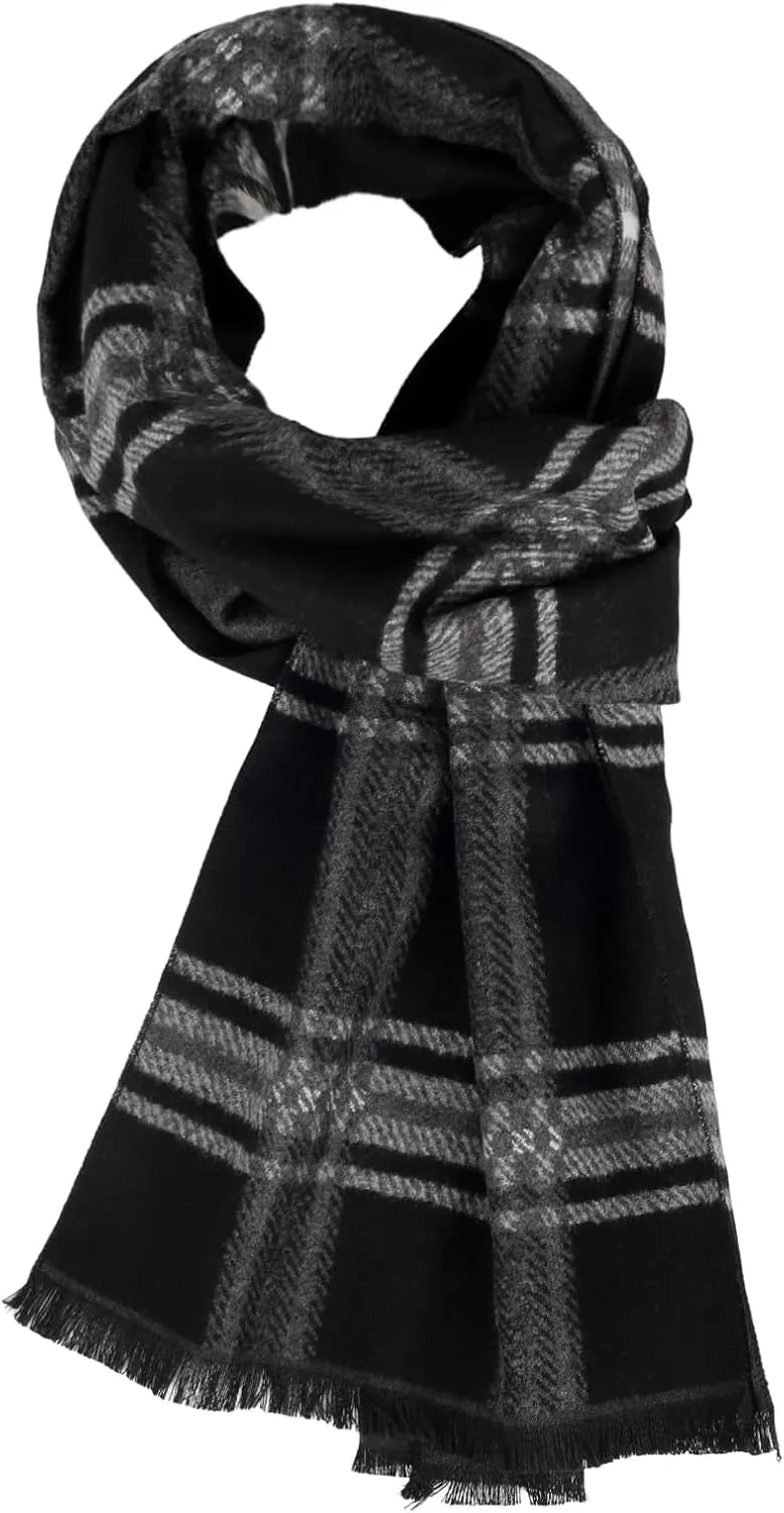 Mens Scarf Winter Fashion Classic Formal Scarf Long Soft Warm Scarves for Men