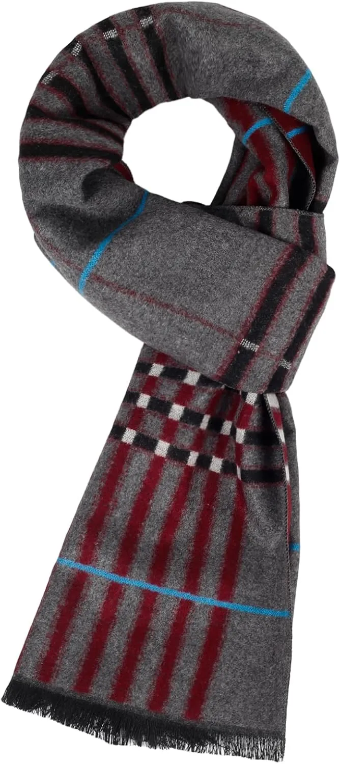 Mens Scarf Winter Fashion Classic Formal Scarf Long Soft Warm Scarves for Men