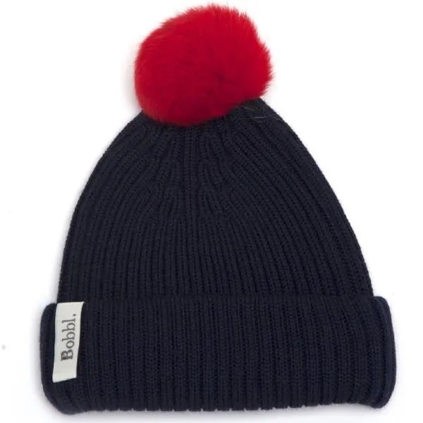 Mini bobbl - Red - Fur Pom Pom